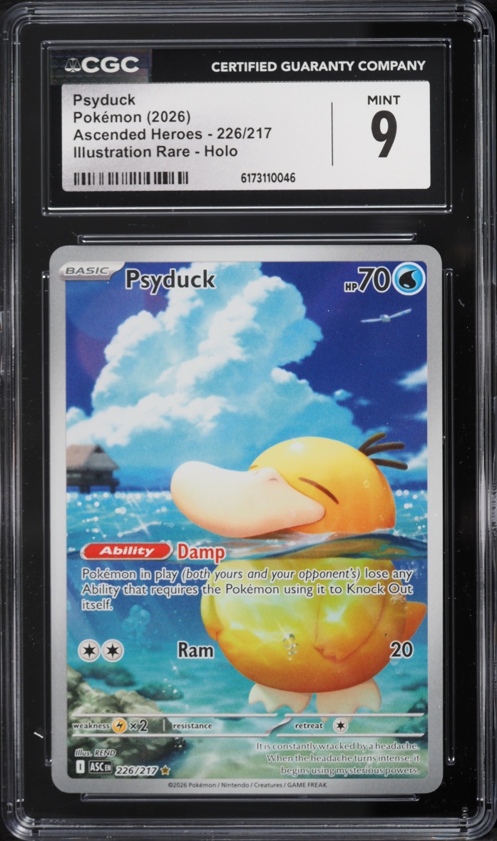 2026 Pokemon Mega Evolution Ascended Heroes IR Psyduck #226 CGC 9 MINT
