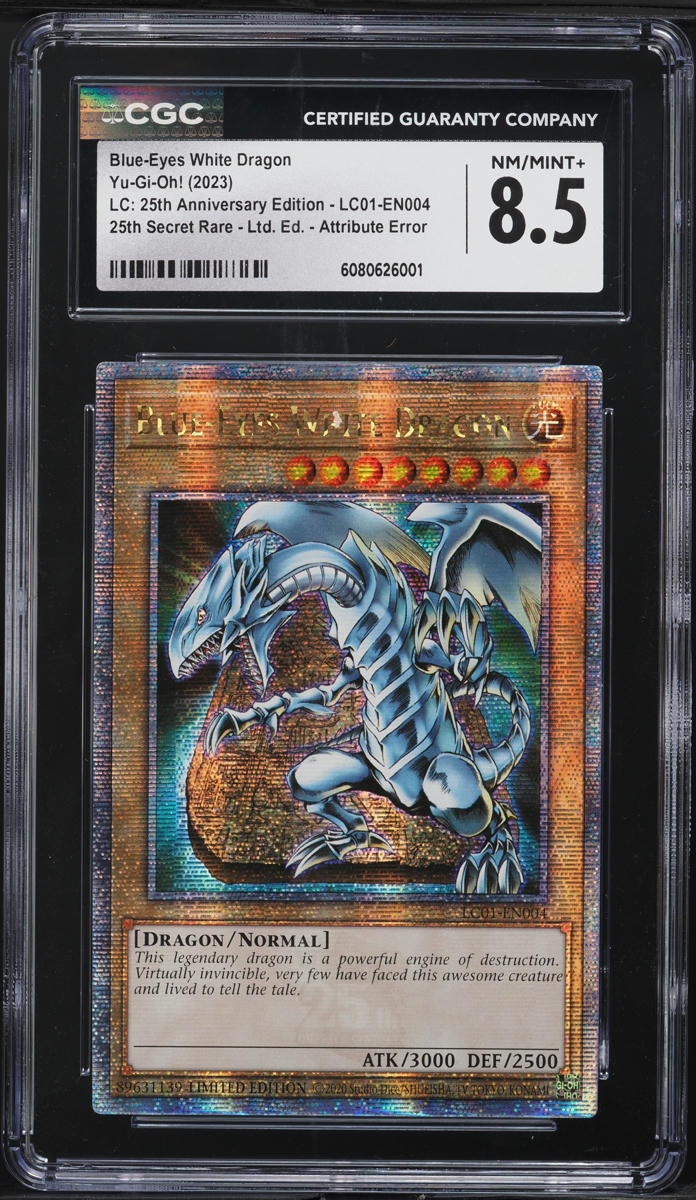 2023 Yu-Gi-Oh! 25th Anniversary Error Blue-Eyes White Dragon