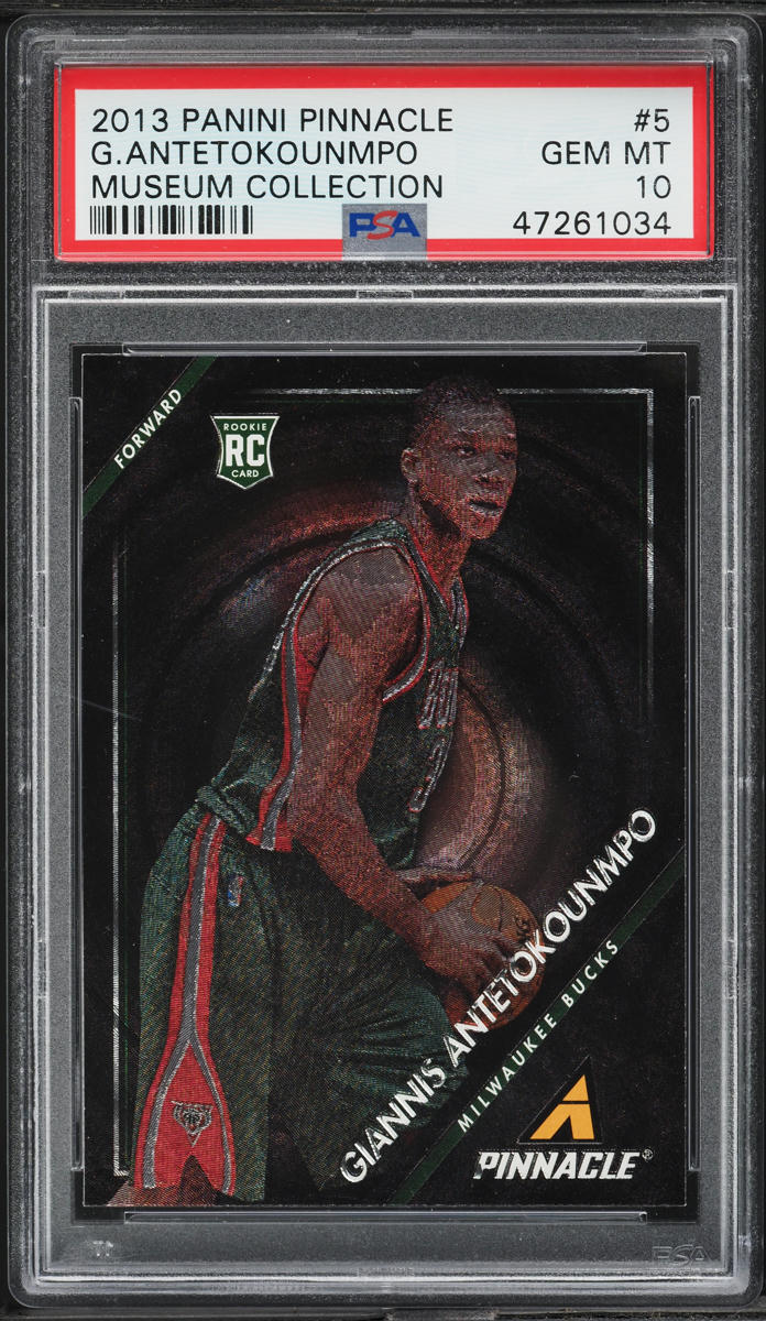 2013 Panini Pinnacle Museum Collection Giannis Antetokounmpo ROOKIE #5 PSA 10