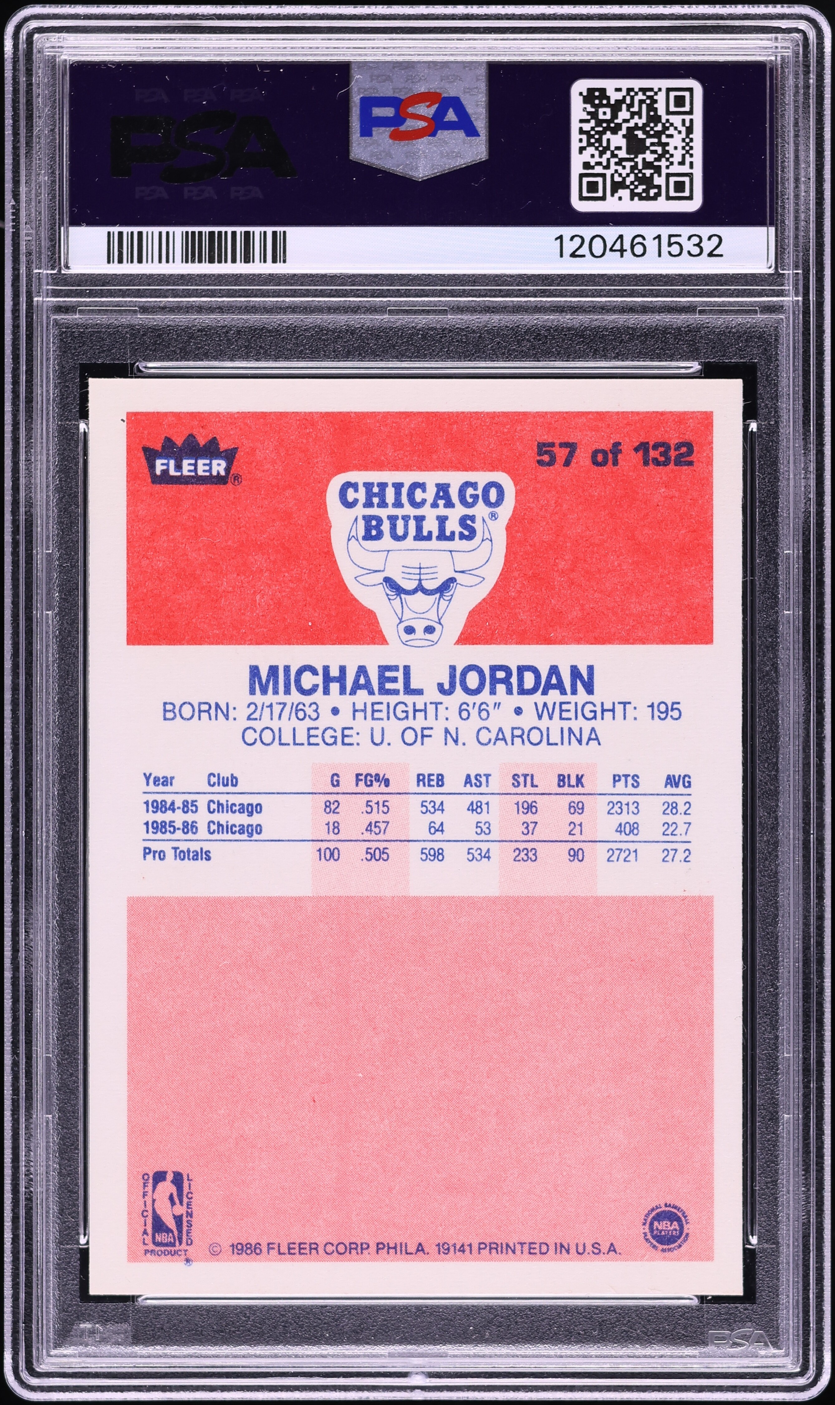 シングルカード PSA 8 1986 Fleer #57 Michael Jordan s-l400.jpg