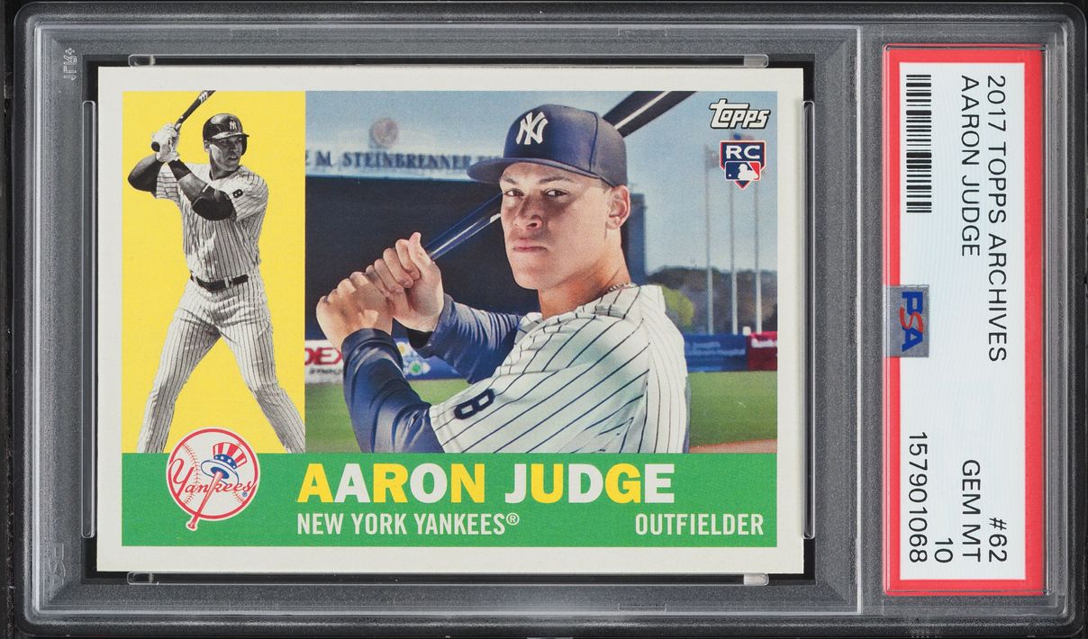 2017 Topps Archives Aaron Judge ROOKIE #62 PSA 10 GEM MINT