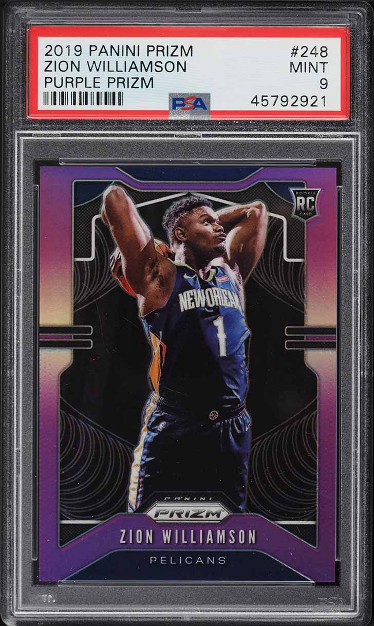 2019 Panini Prizm Zion Williamson ROOKIE #248 PSA 10 GEM MINT on