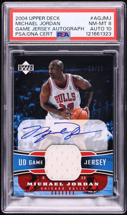 2002 UD Generations All-Time Michael Jordan Kobe Bryant AUTO
