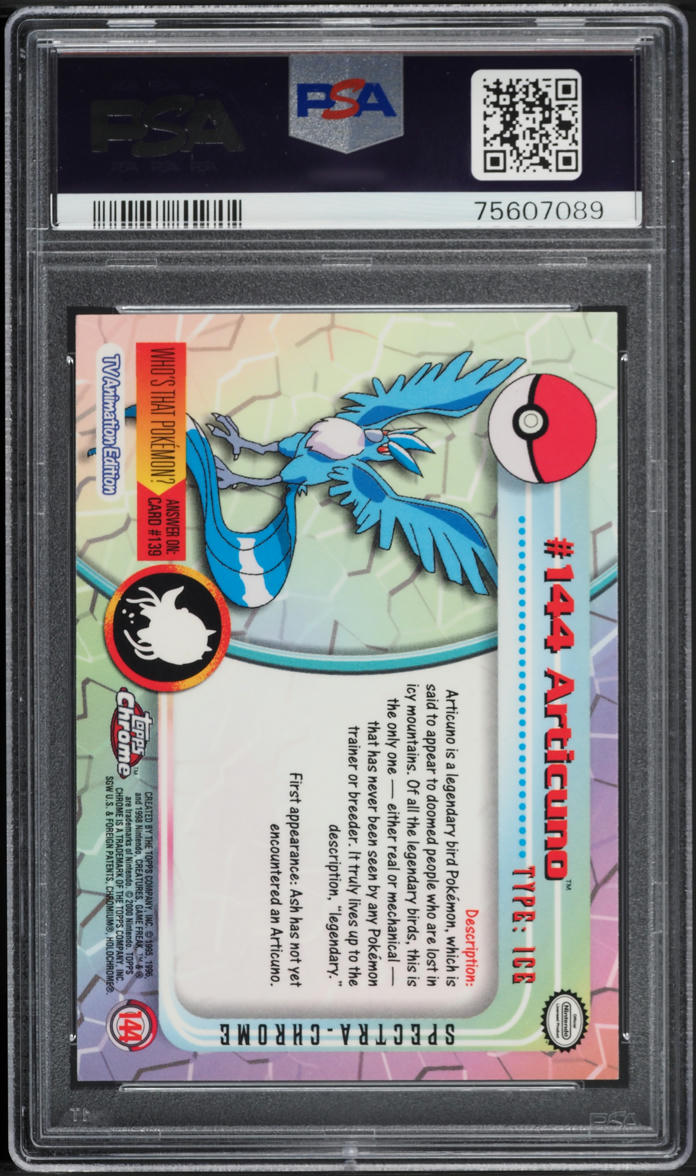 2000 Topps Chrome Pokemon Series 3 Spectra Articuno #144 PSA 10 GEM MINT