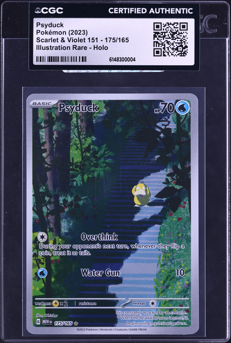 2023 Pokemon Scarlet & Violet 151 IR Psyduck #175 CGC AUTH
