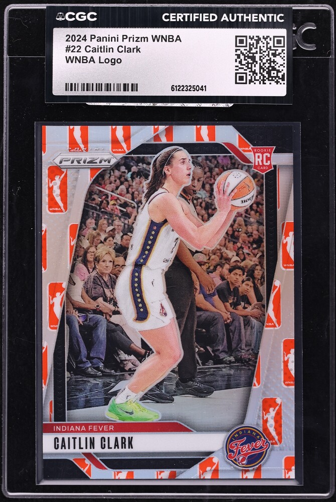 2024 Panini Prizm WNBA Logo Caitlin Clark ROOKIE #22 CGC AUTH