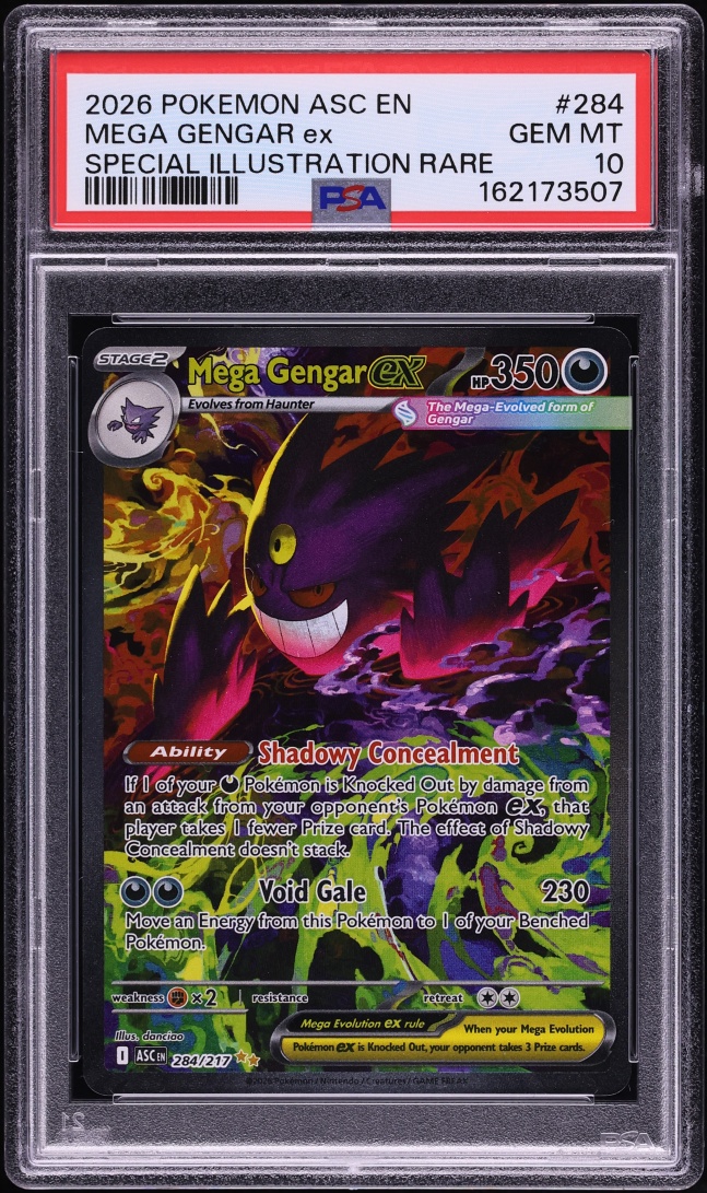 2026 Pokemon Mega Evolution Ascended Heroes SIR Mega Gengar Ex #284 PSA 10 GEM MINT