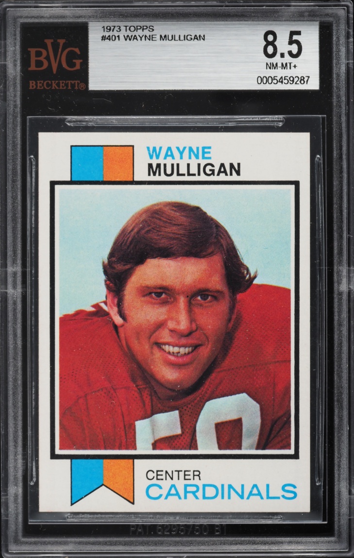 1973 Topps Football Wayne Mulligan #401 BVG 8.5 NM-MT+