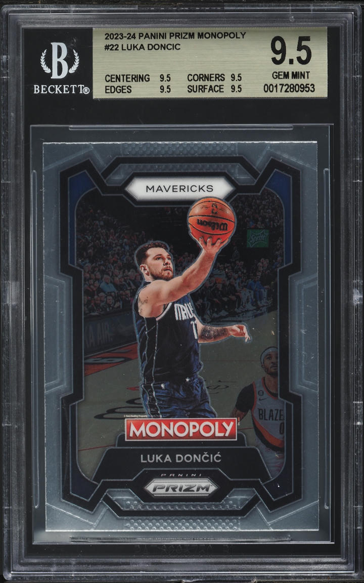 2023 Panini Prizm Monopoly Luka Doncic #22 BGS 9.5 GEM MINT