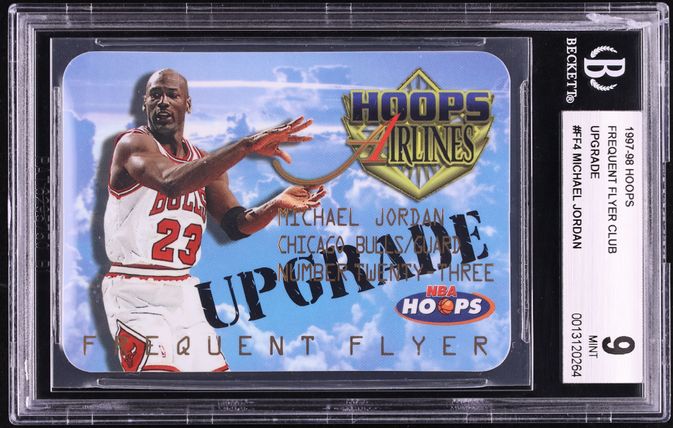 1997 Hoops Frequent Flyer Club Upgrade Michael Jordan #FF4 BGS 9