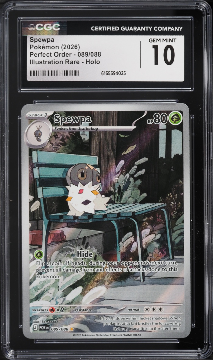 2026 Pokemon Mega Evolution Perfect Order IR Spewpa #89 CGC 10 GEM MINT