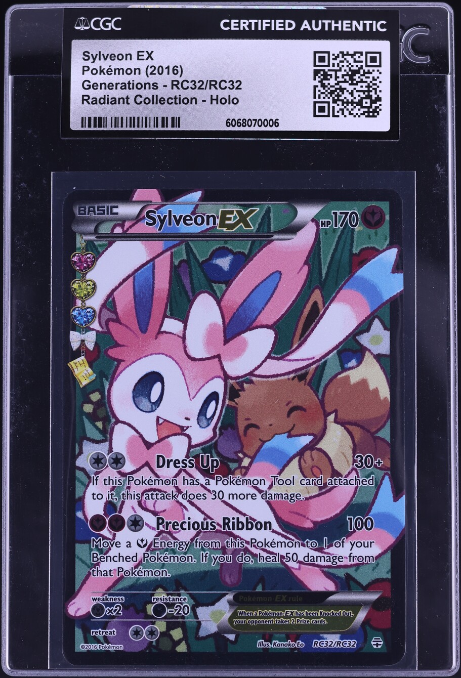 2016 Pokemon XY Generations Radiant Collection Sylveon EX #RC32 CGC ...
