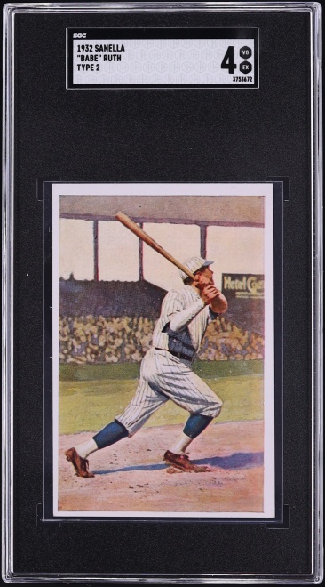 1932 Sanella Type 2 Babe Ruth SGC 4 VGEX