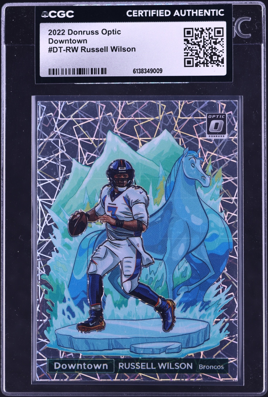2022 Donruss Optic Downtown Russell Wilson #DT-RW CGC AUTH