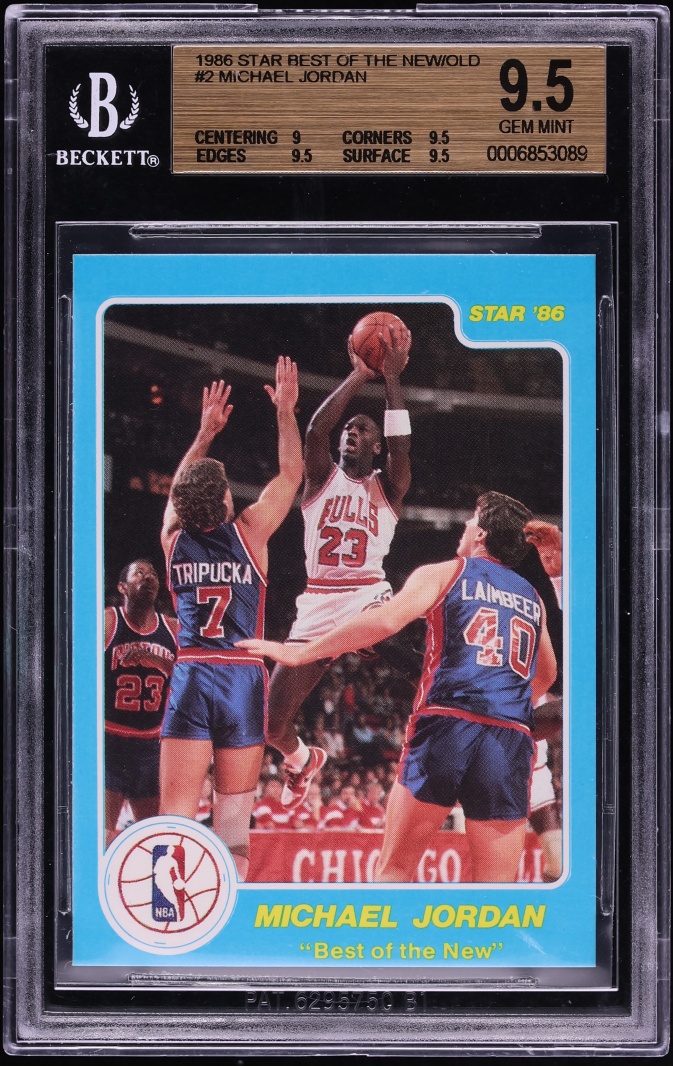 1986 Star Best Of The New Old Michael Jordan ROOKIE #2 BGS 9.5 GEM MINT