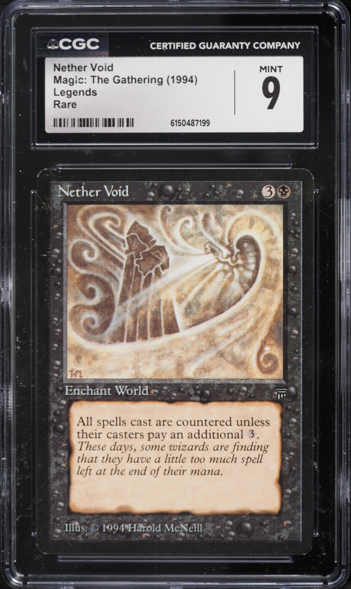 1994 Magic The Gathering MTG Legends Nether Void CGC 9 MINT