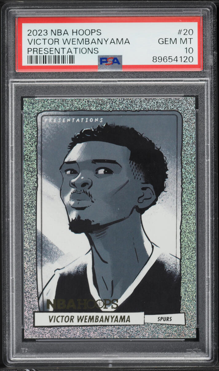 2023 Hoops Presentations Victor Wembanyama ROOKIE #20 PSA 10 GEM MINT