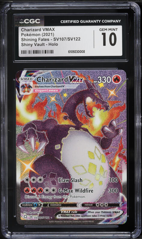 2021 Pokemon Sword & Shield Shining Fates Shiny Charizard VMAX