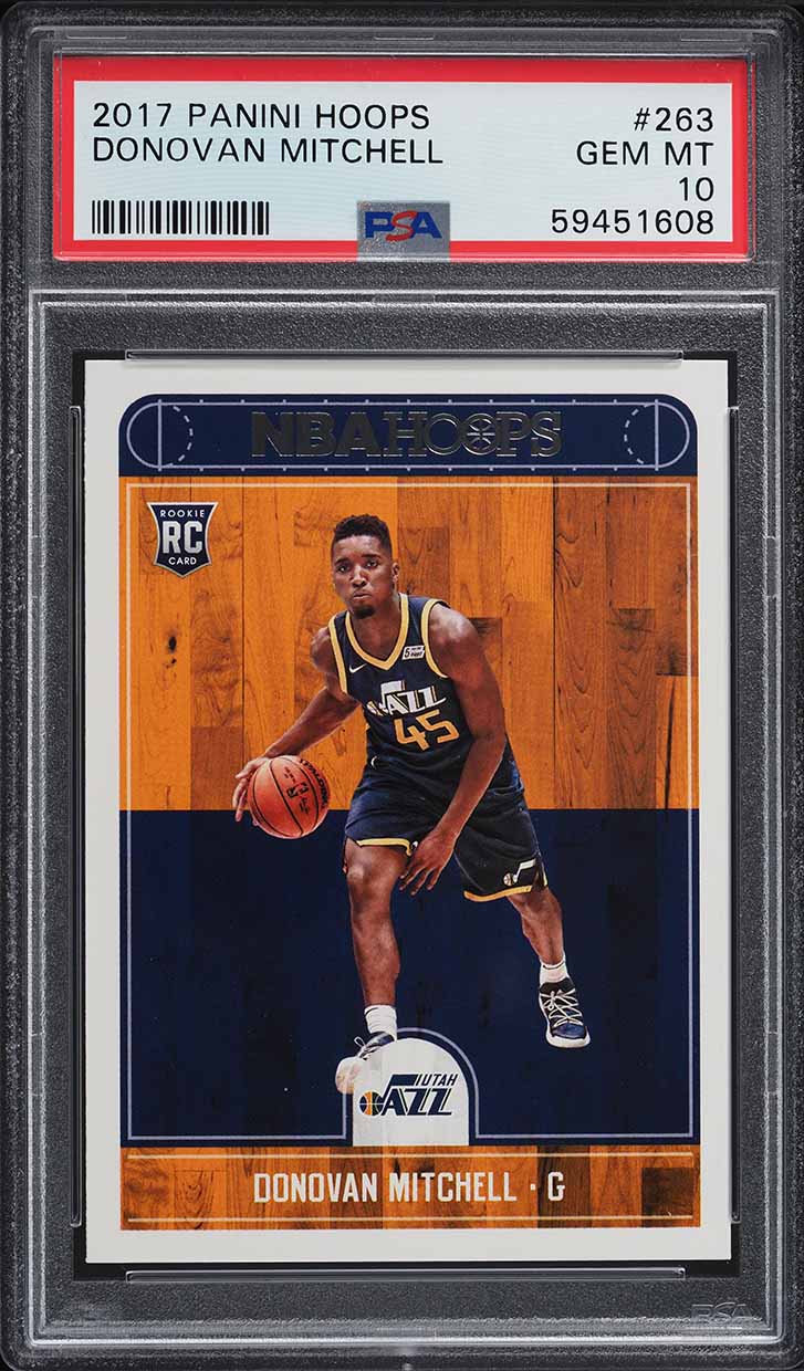 2017 Hoops Donovan Mitchell ROOKIE #263 PSA 10 GEM MINT