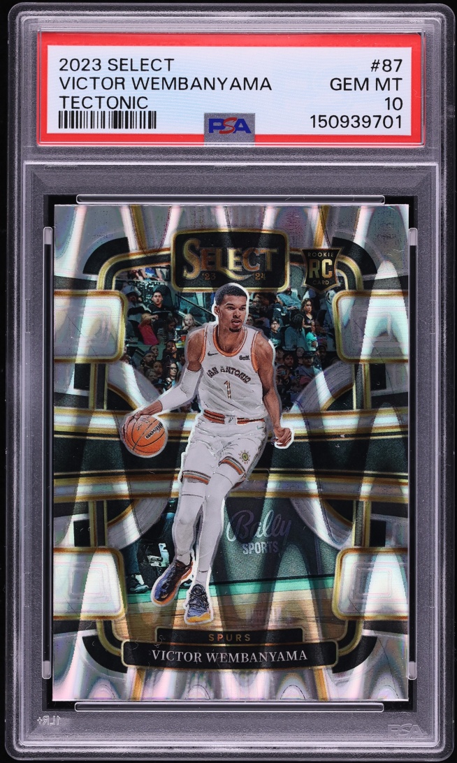 2023 Select Concourse Tectonic Victor Wembanyama ROOKIE #87 PSA 10 GEM MINT