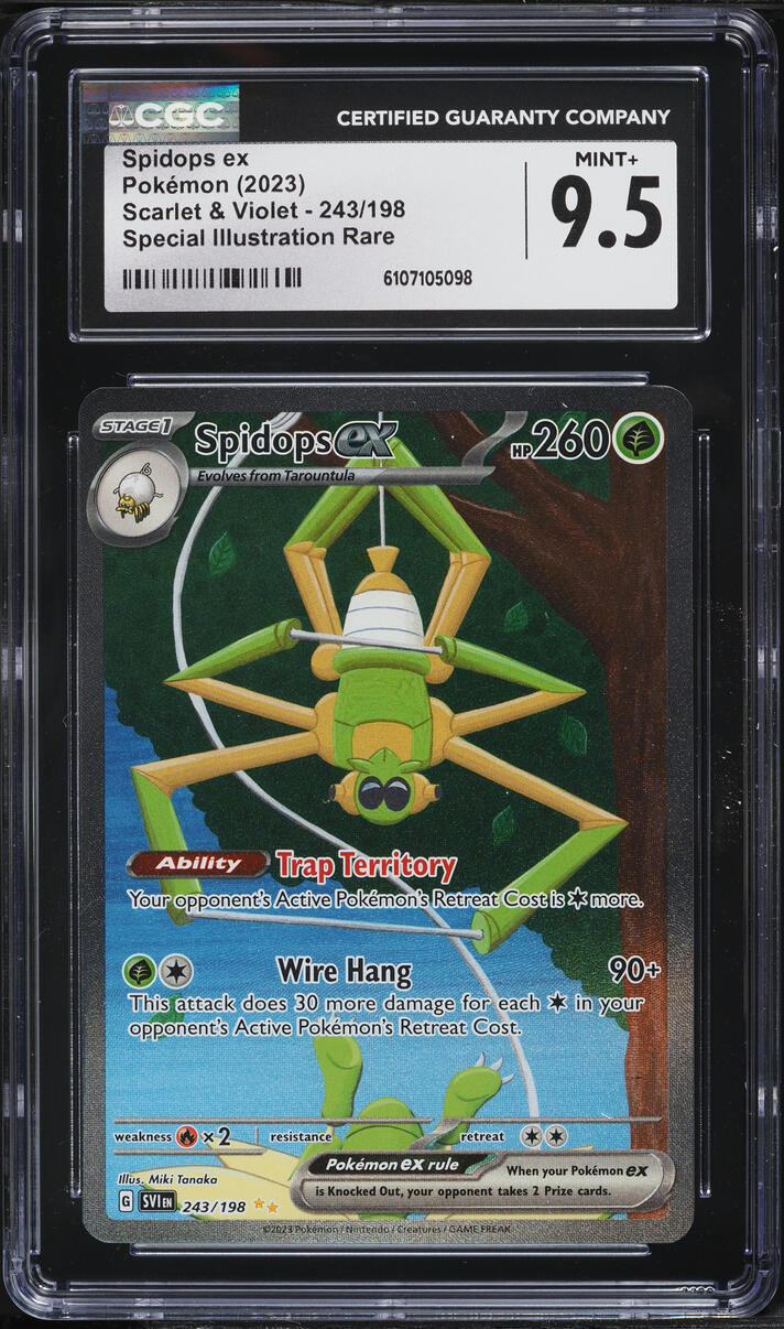 2023 Pokemon Scarlet & Violet SIR Spidops ex #243 CGC 9.5 MINT+