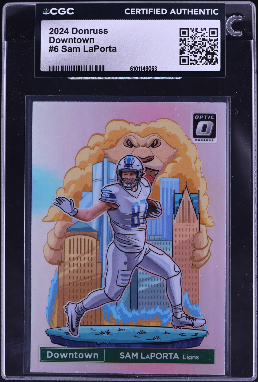 2024 Donruss Downtown Sam LaPorta #6 CGC AUTH
