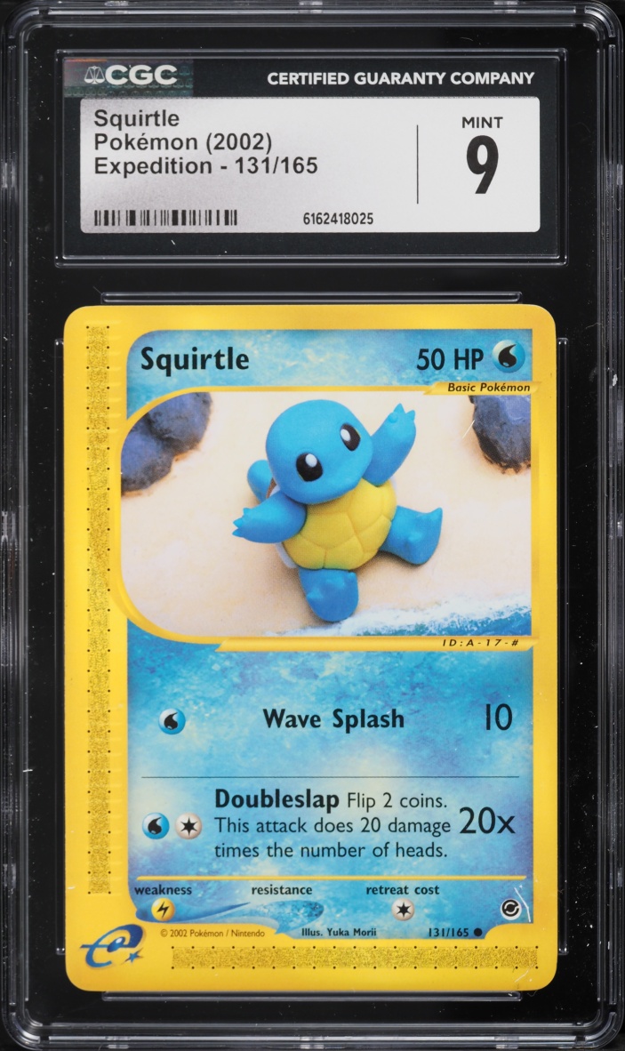 2002 Pokemon Expedition Squirtle #131 CGC 9 MINT