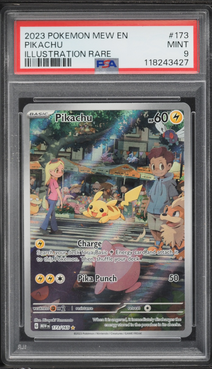 2023 Pokemon Scarlet & Violet 151 IR Pikachu #173 PSA 9 MINT