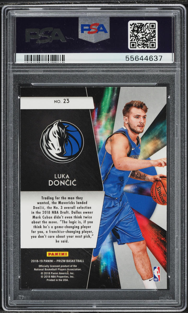 2018 Panini Prizm Freshman Phenoms Luka Doncic ROOKIE #23 PSA 10 GEM MINT
