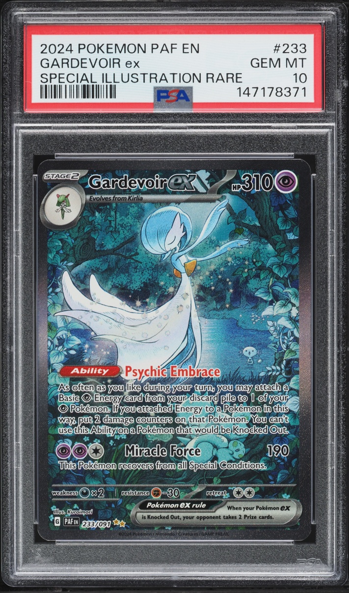 2024 Pokemon Scarlet & Violet Paldean Fates SIR Gardevoir ex #233 PSA 10 GEM MINT