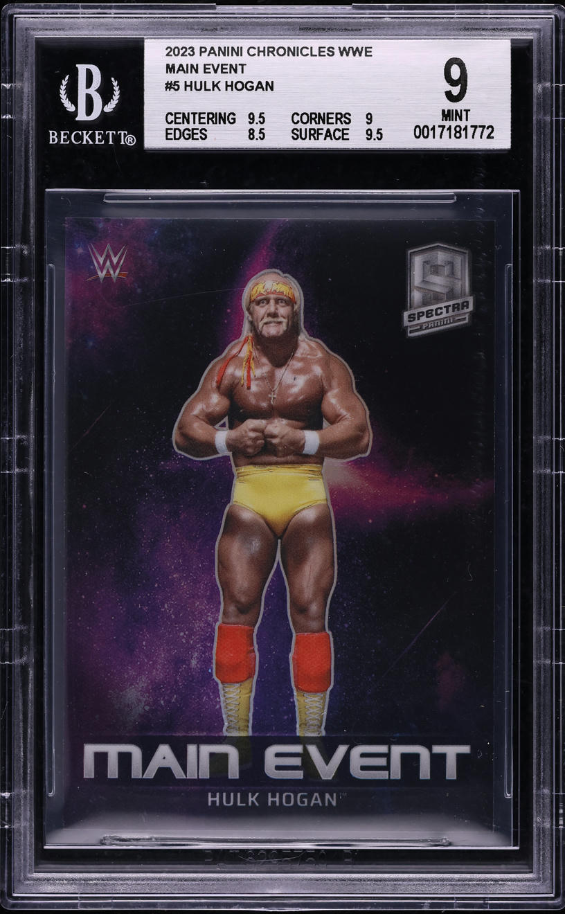2023 Panini Chronicles WWE Main Event Hulk Hogan #ME-5 BGS 9 MINT