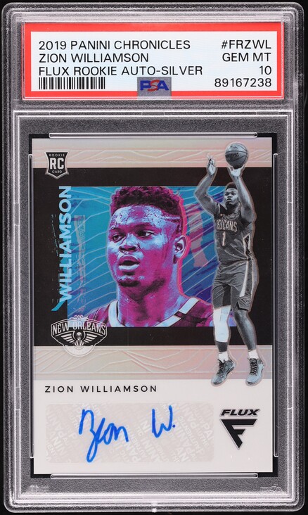 2019 Hoops Tribute Zion Williamson ROOKIE RC #296 PSA 10 GEM MINT