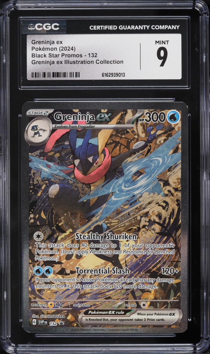 2024 Pokemon Scarlet & Violet Promo Illustration Collection Full Art Greninja ex #132 CGC 9