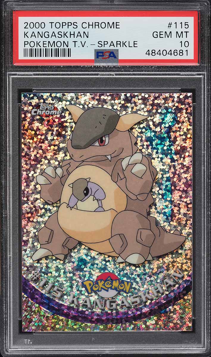 2000 Topps Chrome Pokemon Series 2 Sparkle Kangaskhan #115 PSA 10 GEM MINT