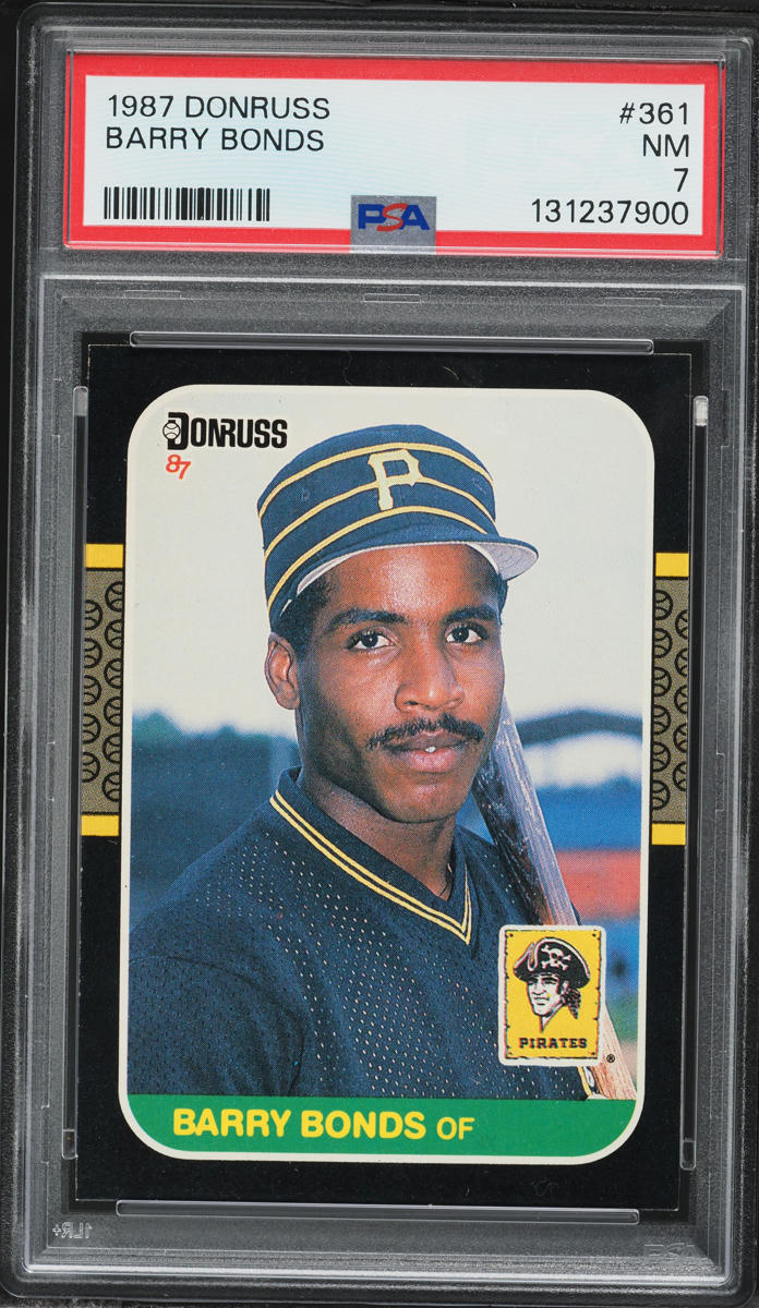 1987 Donruss Barry Bonds ROOKIE #361 PSA 7 NRMT