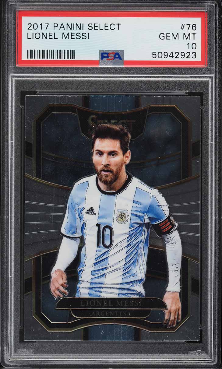 2017 Select Soccer Lionel Messi #76 PSA 10 GEM MINT