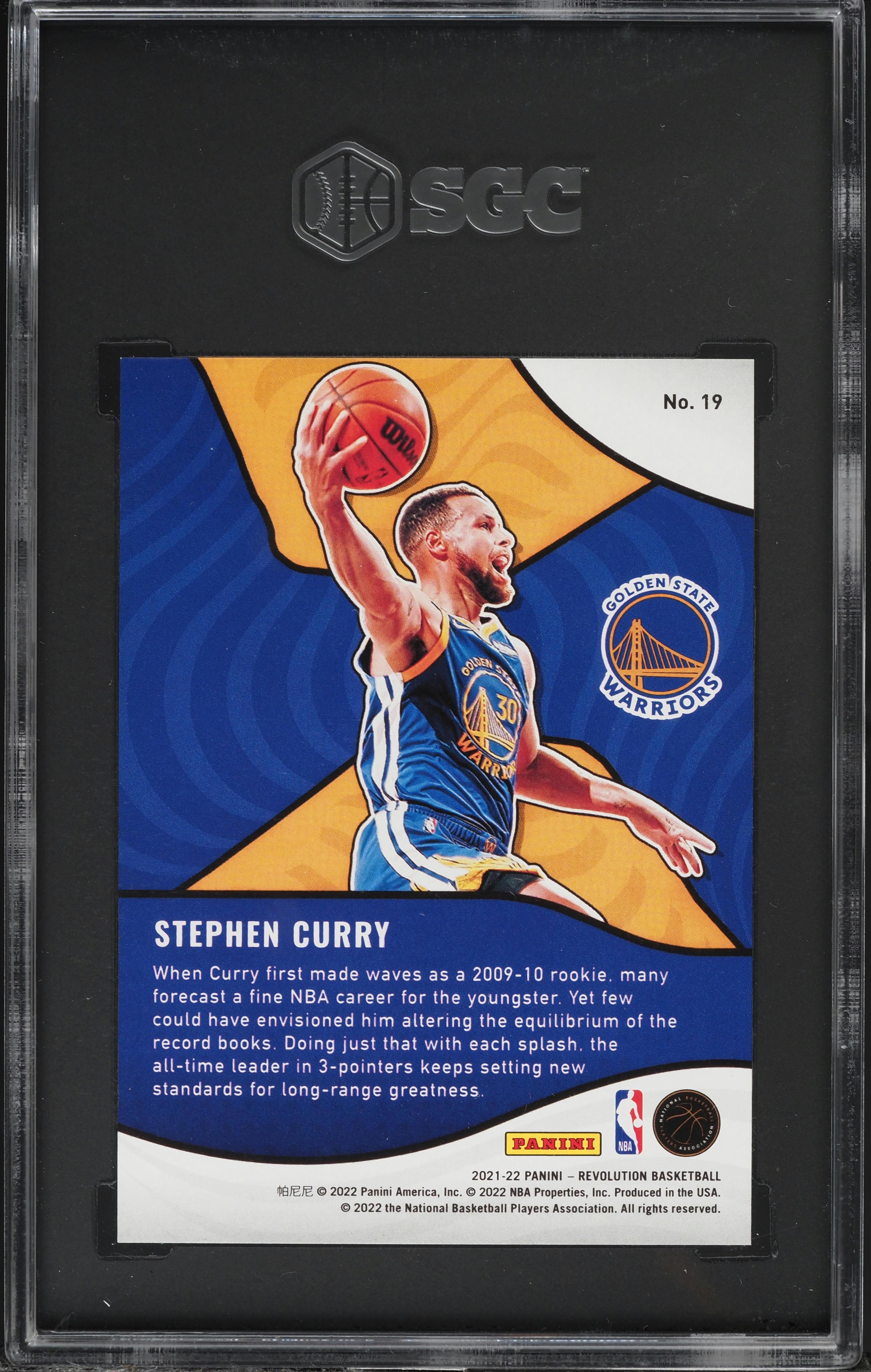 FANATIC♢CRISIS 2021 Panini Revolution Shock Wave Stephen Curry #19 SGC 10 GEM