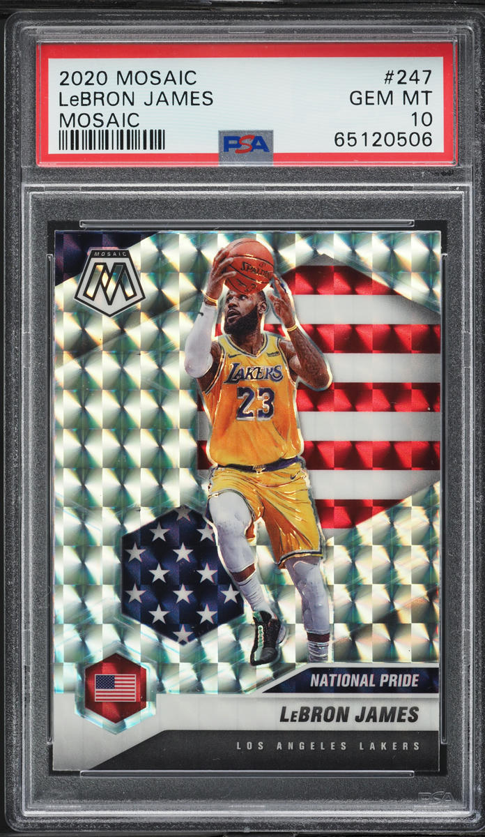 2020 Panini Mosaic LeBron James #247 PSA 10 GEM MINT
