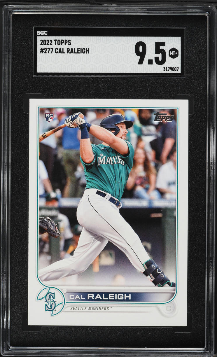 2022 Topps Cal Raleigh ROOKIE #277 SGC 9.5 MINT+
