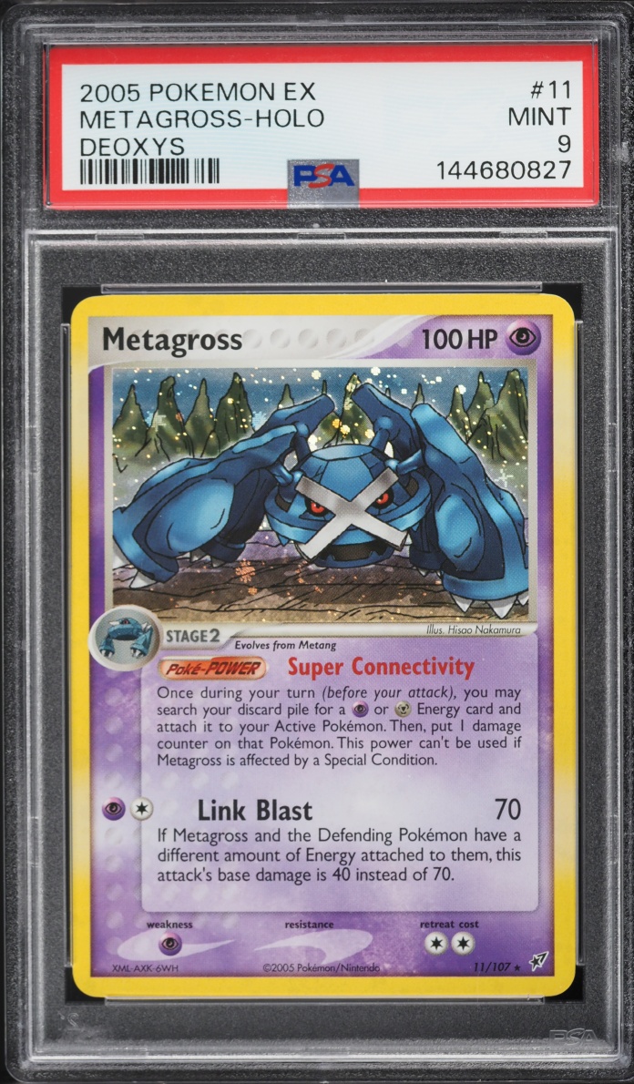 2005 Pokemon EX Deoxys Holo Metagross #11 PSA 9 MINT