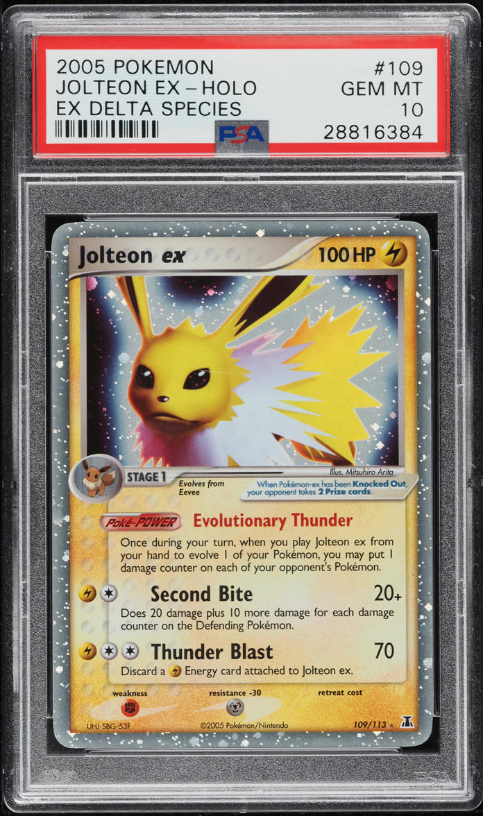 2005 Pokemon EX Delta Species Holo Jolteon ex #109 PSA 10 GEM MINT