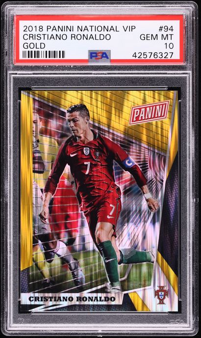 その他 2018 PANINI CRISTIANO RONALDO PSA10 Graded 2018 Panini Prizm World Cup Cristiano Ronaldo #154