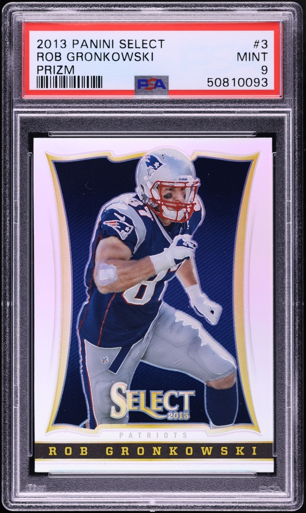2013 Select Silver Prizm Rob Gronkowski #3 PSA 9 MINT - Photo 1