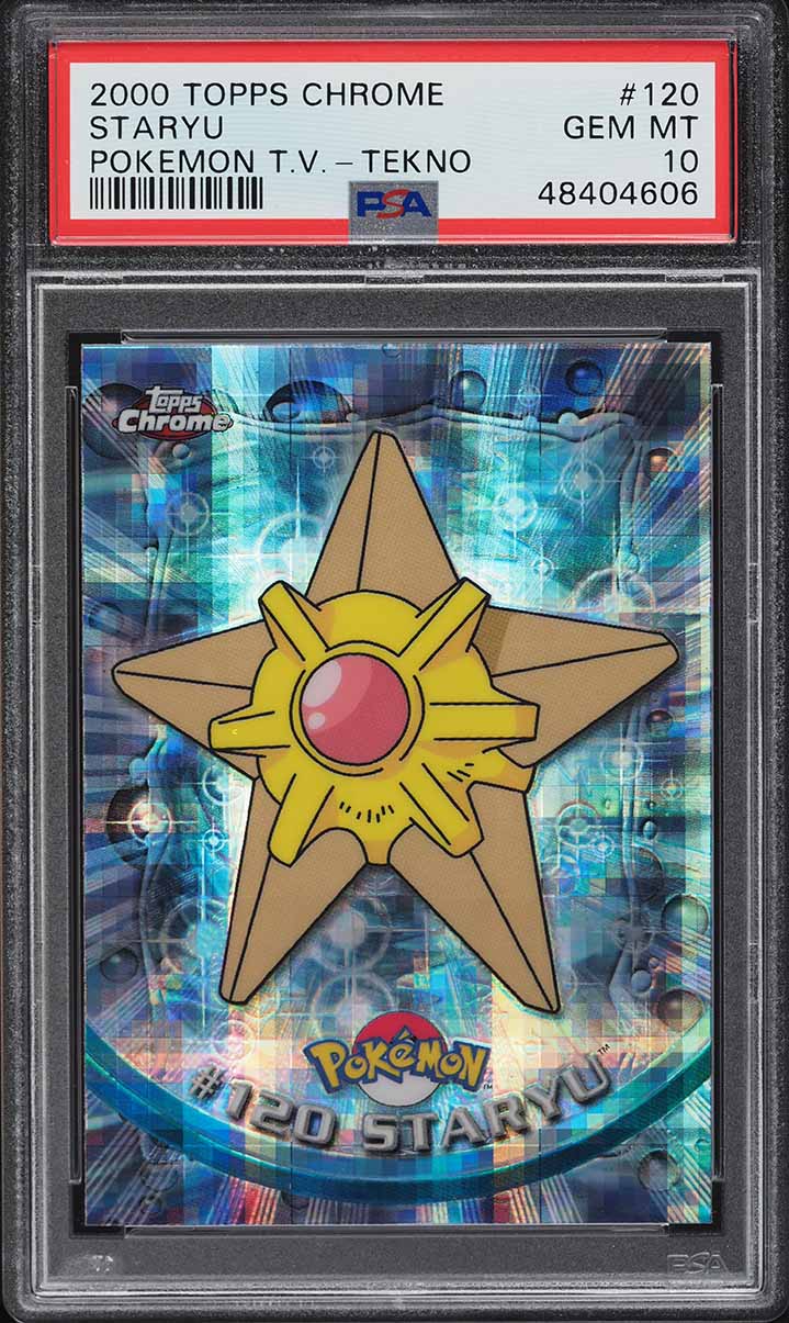 2000 Pokemon Topps Chrome Series 2 Tekno Staryu #120 PSA 10 GEM MINT