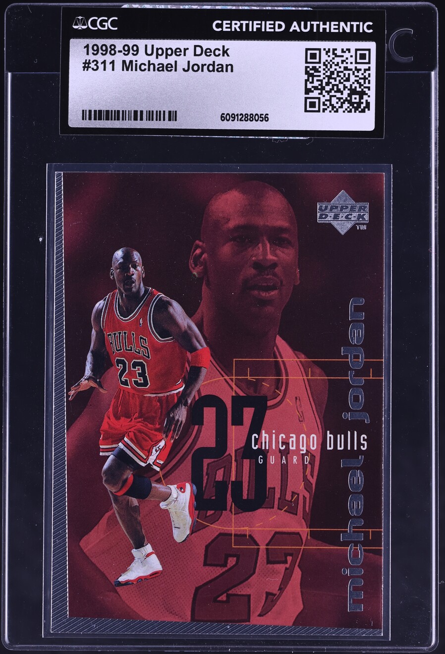 1998 Upper Deck Basketball Michael Jordan #311 CGC AUTH