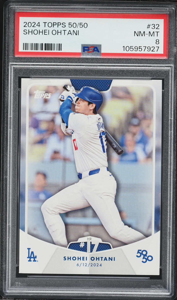 2024 Topps 50/50 Shohei Ohtani #32 PSA 8 NM-MT