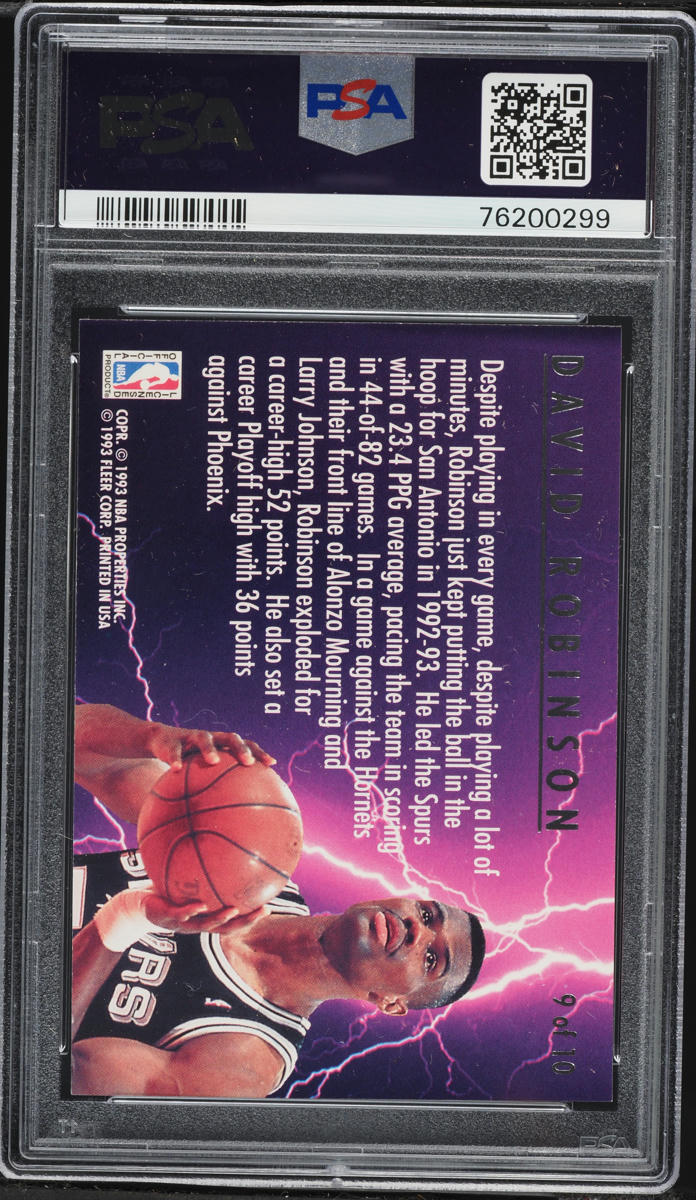 1993 Ultra Scoring Kings David Robinson #9 PSA 9 MINT