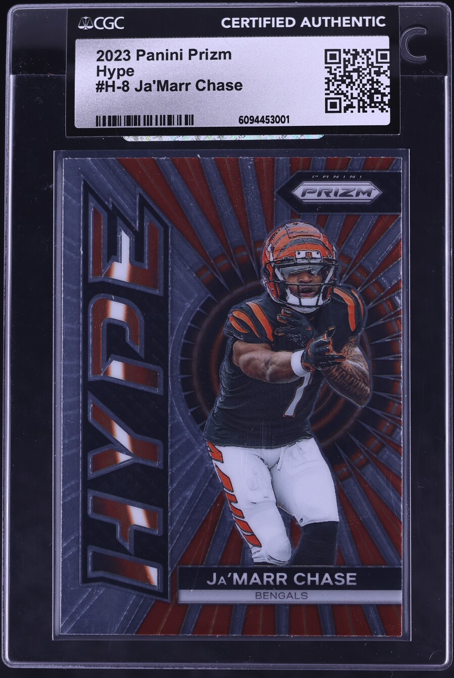 2023 Panini Prizm Hype Ja'Marr Chase #H-8 CGC AUTH