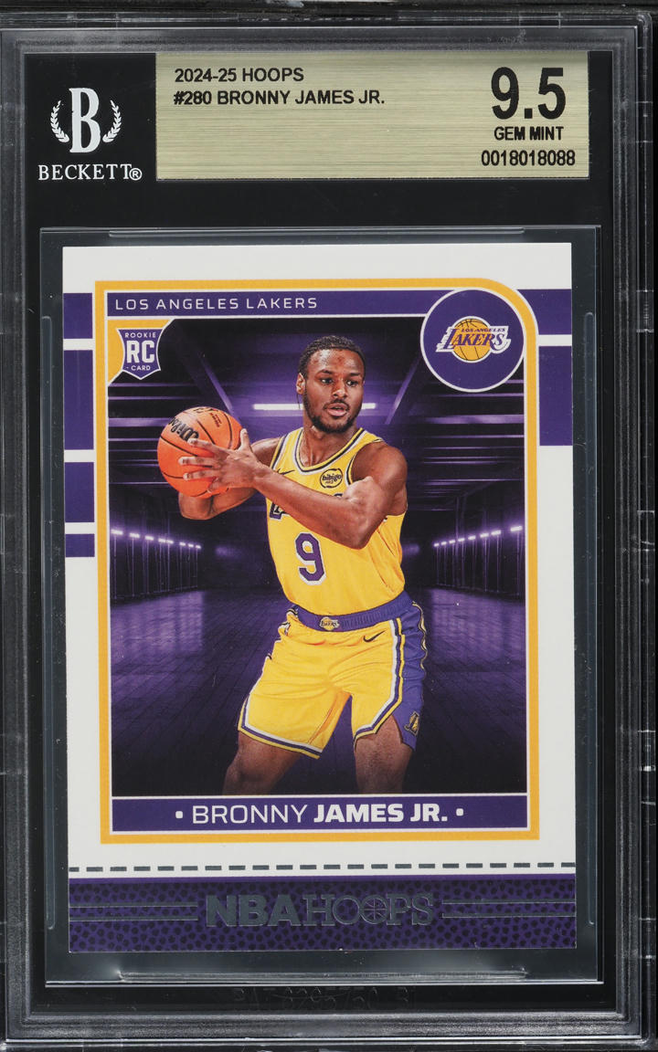 2024 Hoops Bronny James Jr. ROOKIE #280 BGS 9.5 GEM MINT