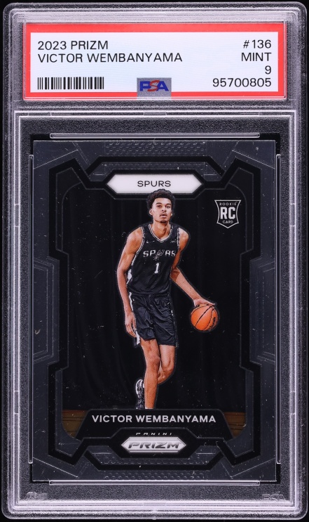 2023 Panini Prizm Victor Wembanyama ROOKIE #136 PSA 9 MINT